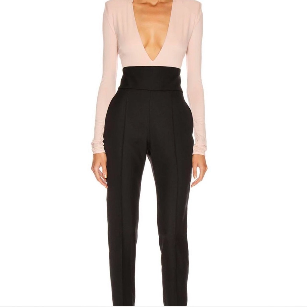 ALEXANDRE VAUTHIER Grain De Poudre Pant Wool Minimalist High Waist Pants‎ Sz 6